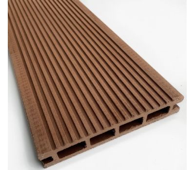 Террасная доска ДПК Односторонняя — Коричневый от производителя  ДеревоПласт по цене 454 р