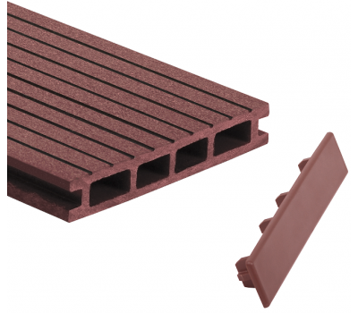 Заглушка для доски торцевая Красный (под заказ) от производителя  GrinderDeco по цене 399 р