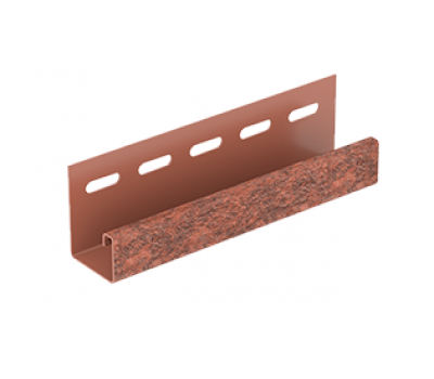 J-планка Стоун-хаус Кирпич Красный от производителя  Ю-Пласт по цене 0 р