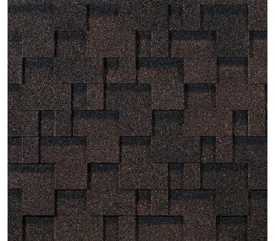 Гибкая черепица Лабиринт Коричневый от производителя  Docke по цене 359 р