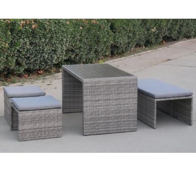 Трансформер-Диван плетеный из иск. ротанга S330G-W78 Grey от производителя Afina по цене 59 050 р Трансформер-Диван плетеный из иск. ротанга S330G-W78 Grey от производителя Afina по цене 59 050 р