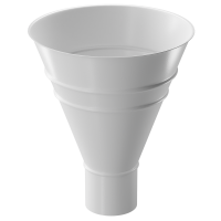 Воронка водосборная круглая ПЛОМБИР (RAL 9010)